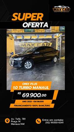 CHEVROLET ONIX 1.0 TURBO FLEX PLUS LT AUTOMÁTICO